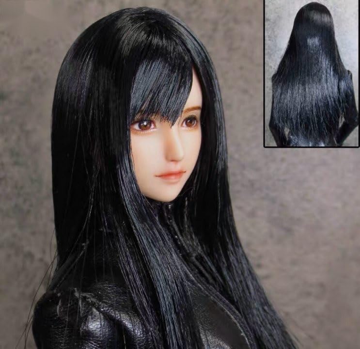 1/6 フィギュア ヘッド 12インチ 不知火舞モデル 手仕上げ作成 リアル 1/6 フィギュア ヘッド 女性 手彫り 完全植毛 12インチ 不知火舞
